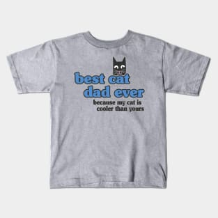 Best Cat Dad Ever Retro Vintage Daddy Gift Cats Kids T-Shirt